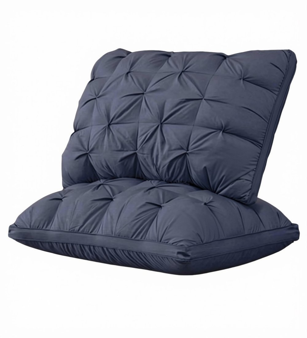 Feather Luxury Hotel Collection Bed Pillow (Blue) - Image 2