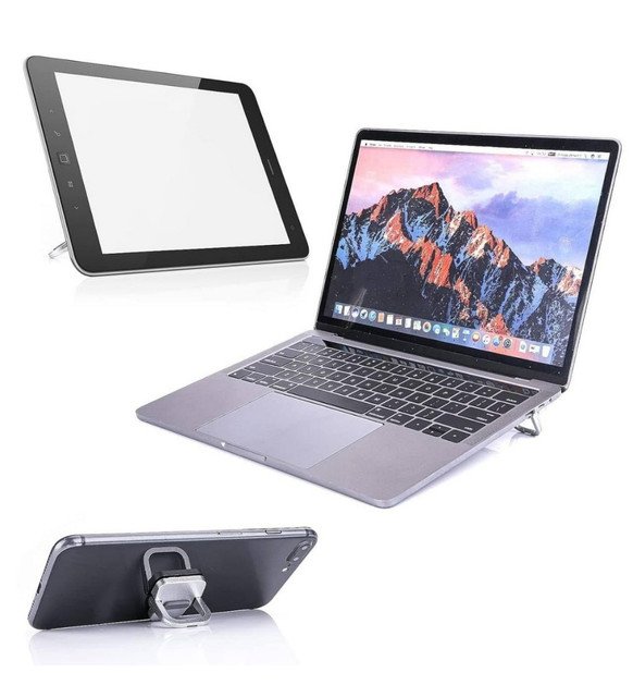 Metal Mini Laptop Stand (Silver) - Image 2