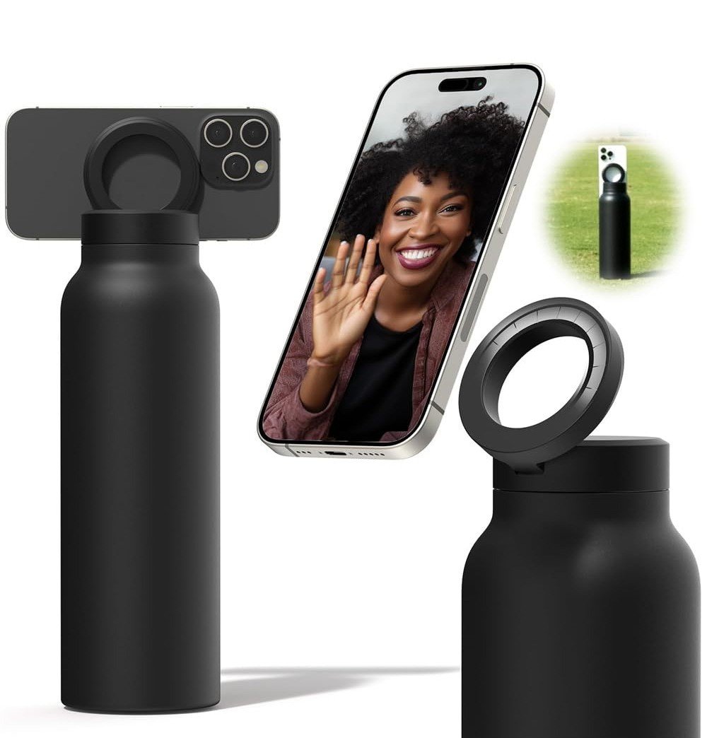 Stainless Steel Magsafe Water Bottle (Black)